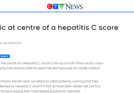 Criminal Lawyer Ottawa Clinic Hepatitis C Scare